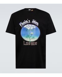 Loewe X Paula's Ibiza Roses Print Sleeveless T-shirt in Black for