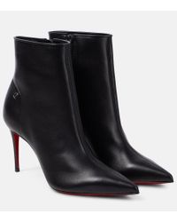 Christian Louboutin Bella Top 120 Ankle Boots in Black | Lyst