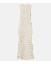 ワンピース ALAIA Linen blend maxi dress Alaia Linen Maxi Dress – en saison