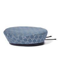 Basco in lana e lamé GG di Gucci in Blu | Lyst