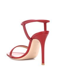 Gianvito Rossi Red Sandalen Jaime aus Leder