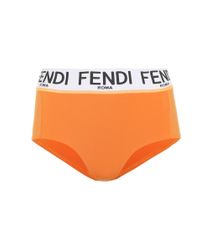 Fendi Orange Bikini-Höschen