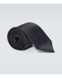 Corbata con bordado Tiger head Gucci de color Negro | Lyst