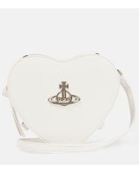 Vivienne Westwood Louise Small Leather Crossbody Bag - White