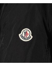 Moncler Black Lagopede Fur-trimmed Down Coat