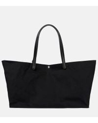 The Row Shg Idaho Xl Cotton Tote Bag in Black | Lyst