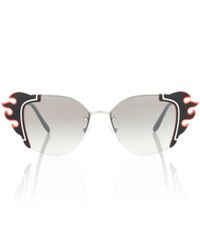 prada flame glasses