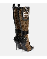 Balenciaga Black Essex 110 Knee-high Leather Boots | Lyst