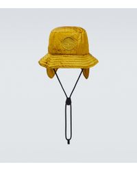 Stone Island Sombrero de pescador con logo - Amarillo