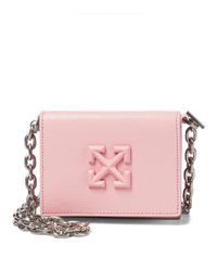 Cartera Jitney de piel Off-White c/o Virgil Abloh de color Rosa | Lyst