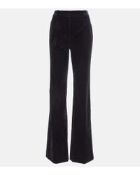 Corette high-rise virgin wool straight pants in black - Nili Lotan