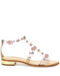Sophia Webster Metallic Sandalen Dina mit Kristallen