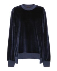 Pull en velours Joseph en coloris Blue