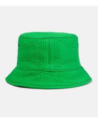 Bottega Veneta Quilted Nylon Bucket Hat - Green