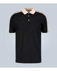 Polo con banda di G intrecciate da Uomo di Gucci in Nero | Lyst