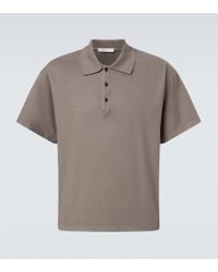 The Row グレー Bryson ポロシャツ The Row Bryson Cotton Polo Shirt in Gray for Men | Lyst
