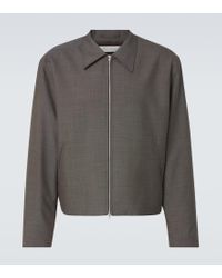 Our Legacy Wool Twill Blouson in Black for Men | Lyst