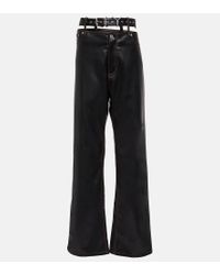 Y. Project Pop-up Leg Wide Trousers in Black | Lyst