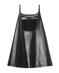 prada leather dress