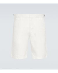 Orlebar Brown Norwich Linen Shorts - White