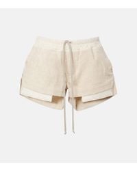 ショートパンツ Ann Demeulemeester NADINA CARGO SHORTS NATURAL WASH COTTON Ann Demeulemeester Nadina Cargo Shorts Natural Wash Cotton
