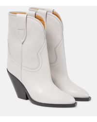 Isabel Marant 'donatee' Leather Ankle Boots in Natural