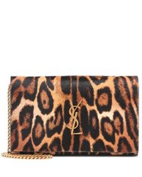 Saint Laurent Multicolor Kate Small Calf-hair Shoulder Bag