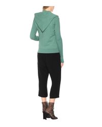 Rick Owens Green Drkshdw Cotton Hoodie