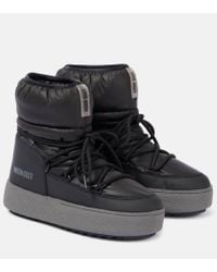 Moon Boot Ltrack Polar Shearling Snow Boots in Brown Lyst