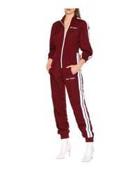 Palm Angels Red Zip-front Jumpsuit