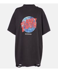 BALENCIAGA Planet Earth ダブルスリーブ Tシャツ Balenciaga Planet Earth Double-Sleeve T-Shirt | Lyst