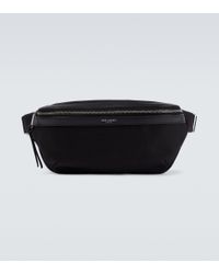 Saint Laurent Leather Belt Bag - Black