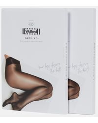 Wolford Neon 40 Tights Set - White