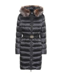 Veste doudoune Tinuv à fourrure Moncler en coloris Black