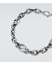 Gucci Silver Chain Bracelet - Metallic
