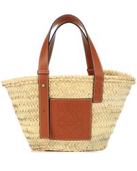 Bolso de rafia grande Loewe de Cuero | Lyst
