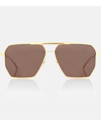 Bottega Veneta Aviator Sunglasses - Brown