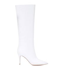 Gianvito Rossi Suzan 85 Leather Knee-high Boots in White - Lyst