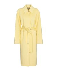 acne studios yellow coat