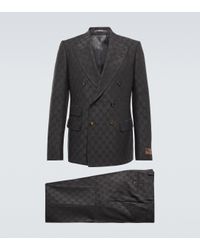 Gucci Costume en jacquard de laine GG - Noir