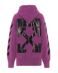 Off-White c/o X Champion Hoodie in Purple - Lyst