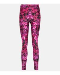 Versace Medusa Renaissance Print leggings in Black | Lyst