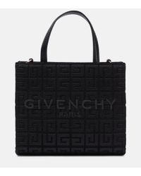 Givenchy Tote G Mini de lona con logo - Negro