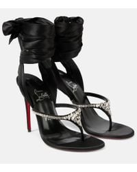 Christian Louboutin Sandale Du Désert Alta Sandals 130 in Metallic | Lyst