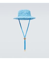 Versace Hat in Blue for Men | Lyst