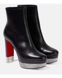 Christian Louboutin Mado Leather Lace-Up Ankle Boots ($1,595
