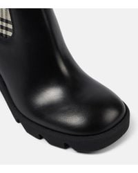Burberry Vintage Check Chelsea Boots in Black Lyst