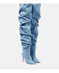 Denim Boots for Women | Lyst