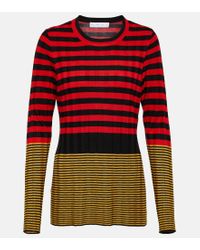 Proenza Schouler Striped Long Sleeve Tshirt in Black Lyst