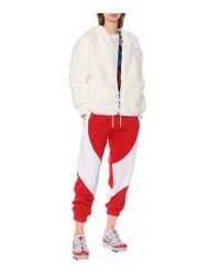 Bomber Jordan Paris Saint-Germain in pelliccia sintetica di Nike in Bianco  | Lyst